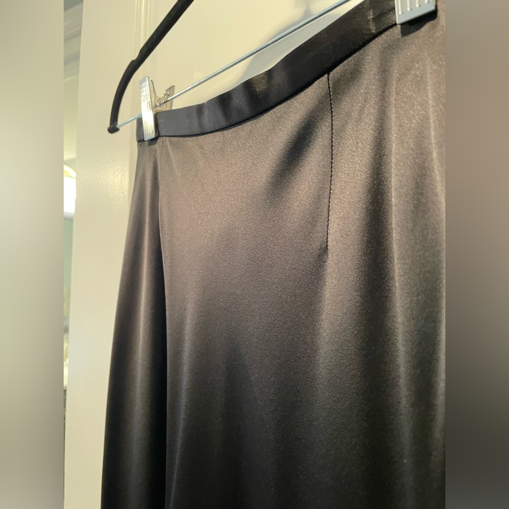 Ann Taylor Black Satin Maxi Skirt - Picture 8 of 15
